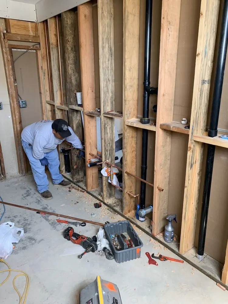 Commercial rough-in plumbing for Water Heater Replacement in Tenino